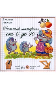 В помощь учителю. Счетный материал от 0 до 10. Яблоки