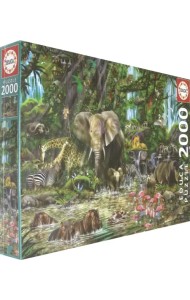 Пазл. Африканские джунгли, 2000 деталей