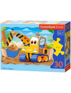 Пазл. Экскаватор, 30 элементов