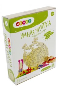 Пазл деревянный. Умная улитка, 33 элемента