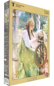 Пазл. К.Е. Маковский. За прялкой, 1000 элементов