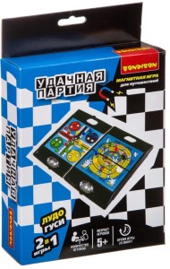 Удачная партия 2 в 1. Лудо, гуси