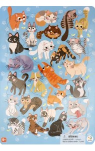 Пазл в рамке. Коты, 53 элемента