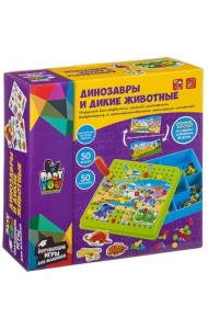 Мозаика для малышей. Динозавры и дикие животные