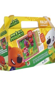 Пазл-аппликация. МиМиМишки. День девочек, 9 элементов