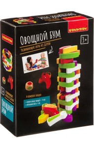 Развивающие игры из дерева. Игра-баланс. Овощной бум