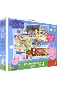 Набор подарочный 6 в 1. Свинка Пеппа. Давай играть!