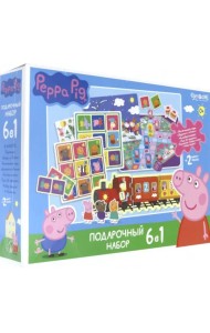 Набор подарочный 6 в 1. Свинка Пеппа. Учиться весело!