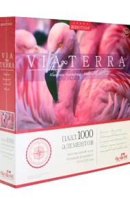 Пазл. Розовый фламинго, 1000 элементов