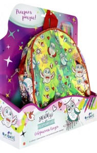 Рюкзак голографический для раскрашивания. Совушкины сказки