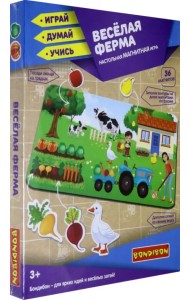 Магнитная игра. Весёлая ферма, 36 магнитов