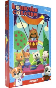 Пазл. Кошечки и собачки, 360 элементов