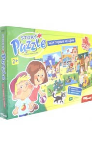 Развивающий пазл. Story puzzle. Город