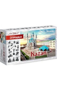 Фигурный деревянный пазл. Казань, 103 детали