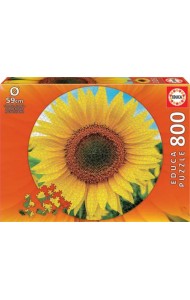 Пазл круглый. Подсолнух, 800 элементов