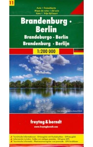 Бранденбург-Берлин. Карта. Brandenburg-Berlin 1:200 000