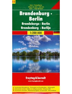 Бранденбург-Берлин. Карта. Brandenburg-Berlin 1:200 000