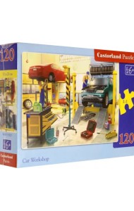 Пазл-midi. Автомобильная мастерская, 120 элементов