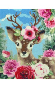 Картина по номерам на холсте с подрамником. Олень