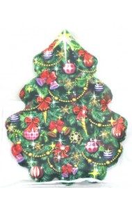 Магнит мягкий. Ёлка с шариками, бусами, звездой