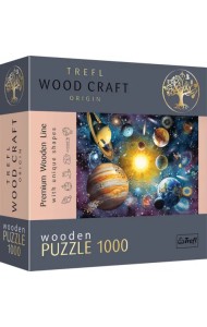 Puzzle-1000 Путешествие по Солнечной системе, деревянный