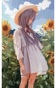 Раскрашивание по номерам В поле подсолнухов