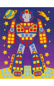 Разноцветная мозаика 3 в 1. Грузовичок. Ракета. Робот