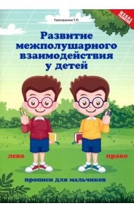 Развитие межполушарного взаимодействия у детей. Прописи для мальчиков